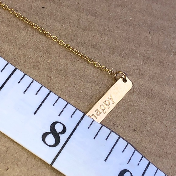 Not for Sale Jook and Nona (Happy) simple classic necklace gold tone pop - Picture 7 of 7